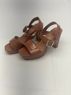 JEFFREY CAMPBELL Ammaly Platform Slingback Sandal In Blush Patent As Moody Sz 9